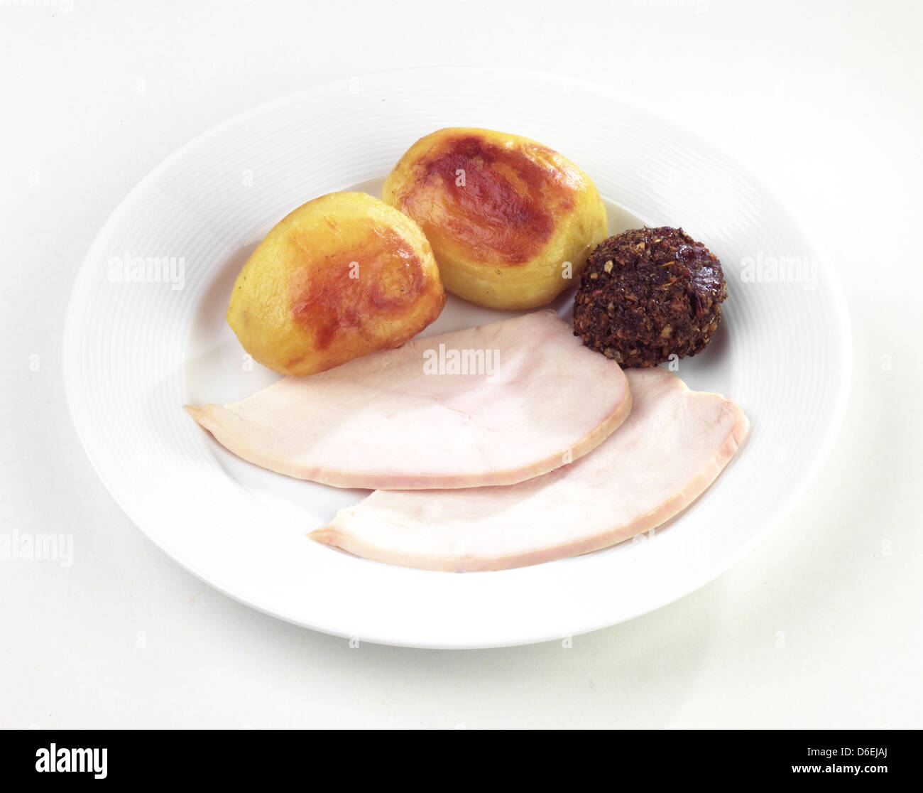 Turchia, patate arrosto e ripieno Foto Stock