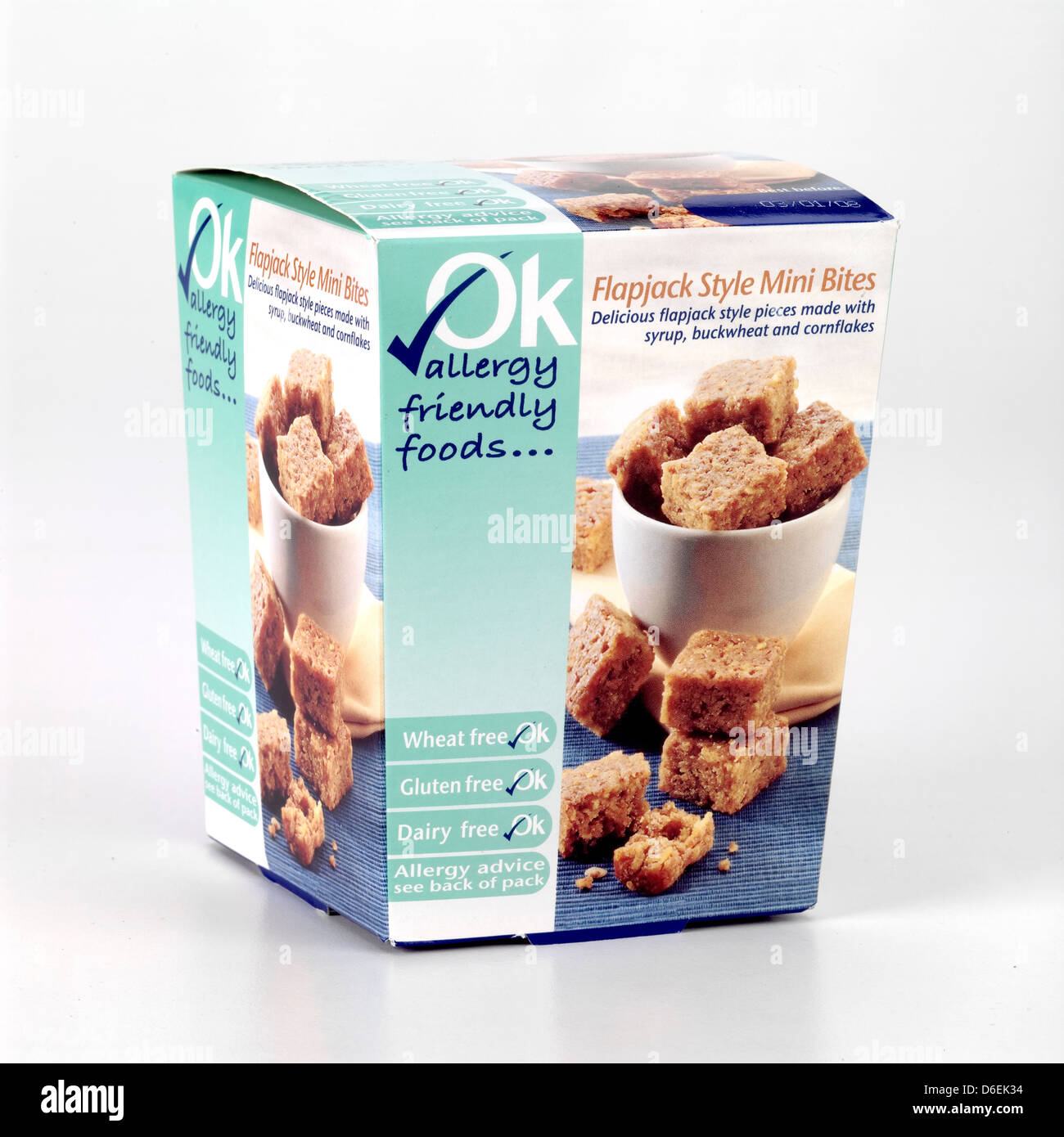 Allergy Friendly stile Flapjack mini morsi Foto Stock