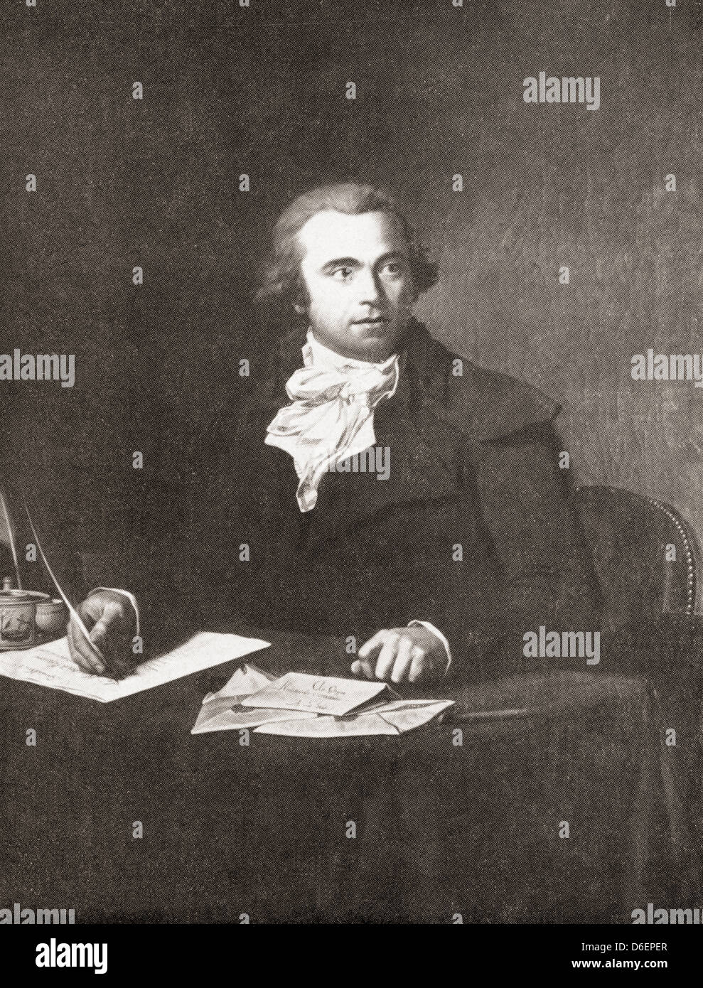 Jules François Paré, 1755 - 1819. Uomo politico francese e il Ministro degli interni durante la Rivoluzione. Foto Stock