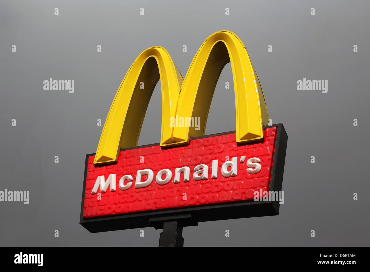 Close Up di McDonald's Sign Foto Stock