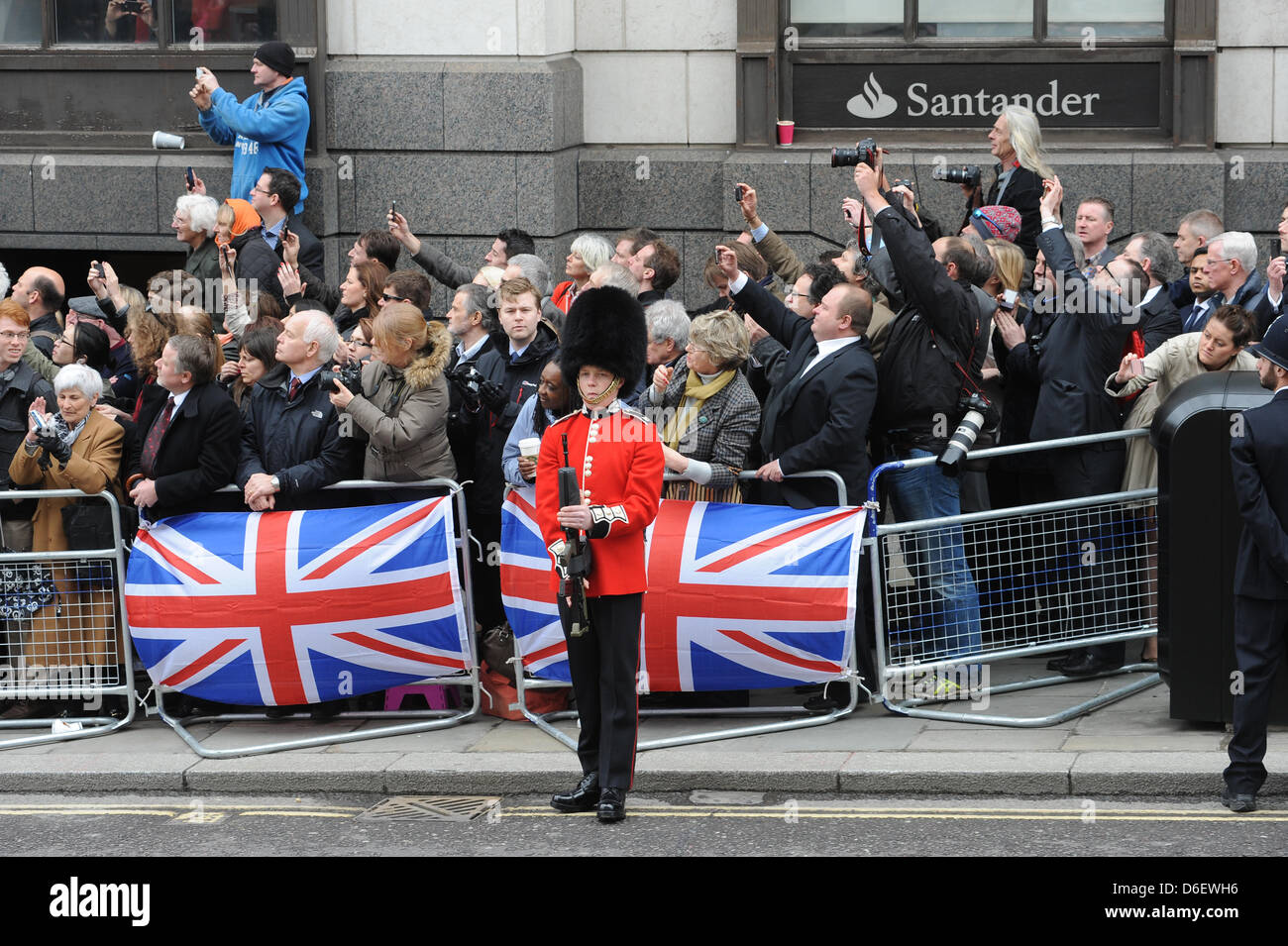 Margaret Thatchers funerale in Londra Foto Stock