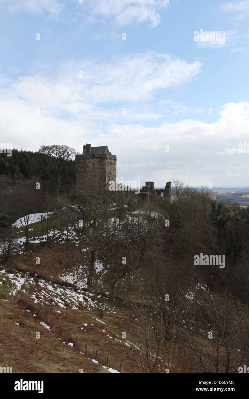 Castle Campbell vicino a Dollar Scozia Marzo 2013 Foto Stock