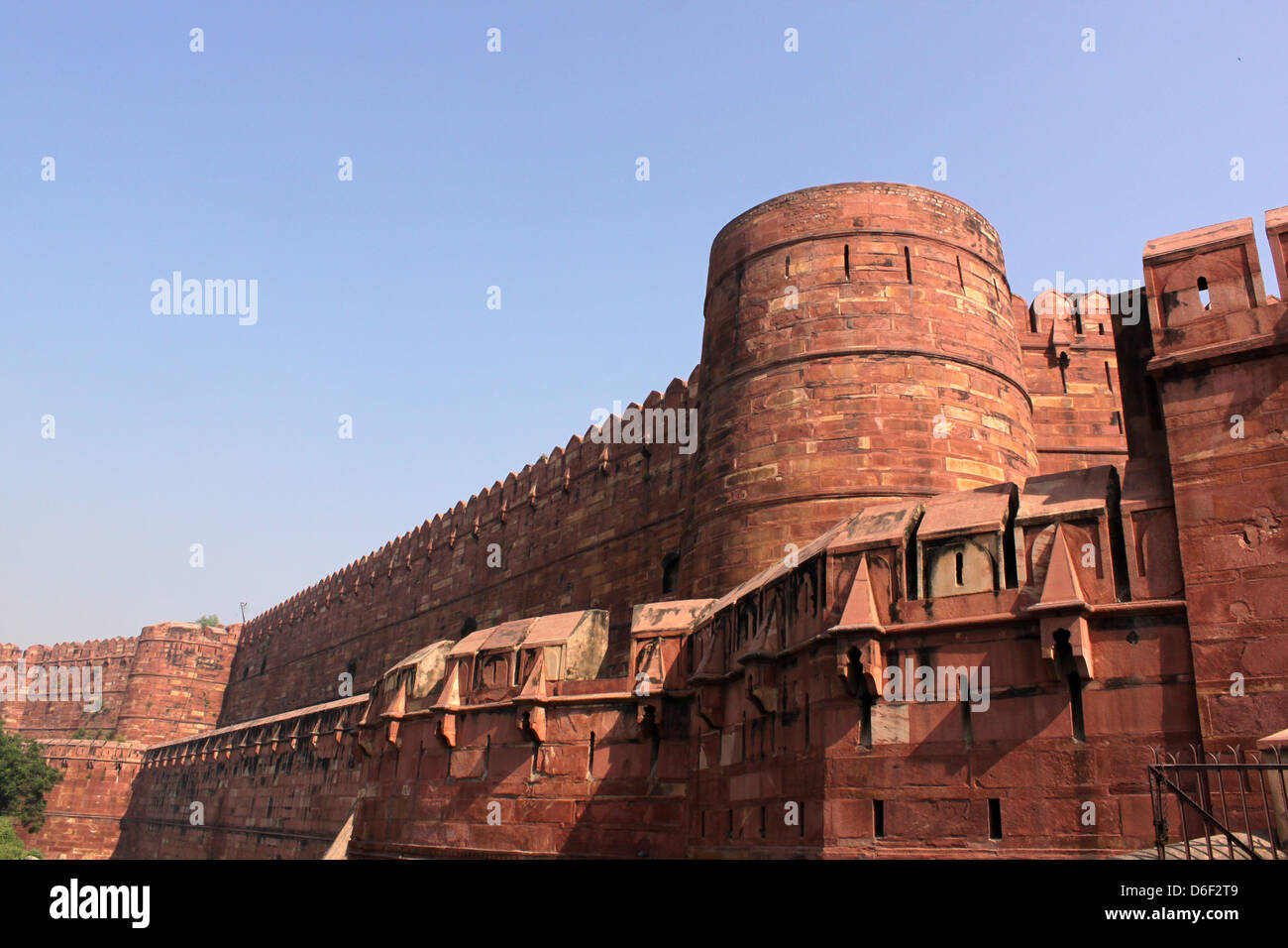 Porta di ingresso al Forte di Agra sito Patrimonio Mondiale dell'UNESCO Agra, Uttar Pradesh, India Foto Stock