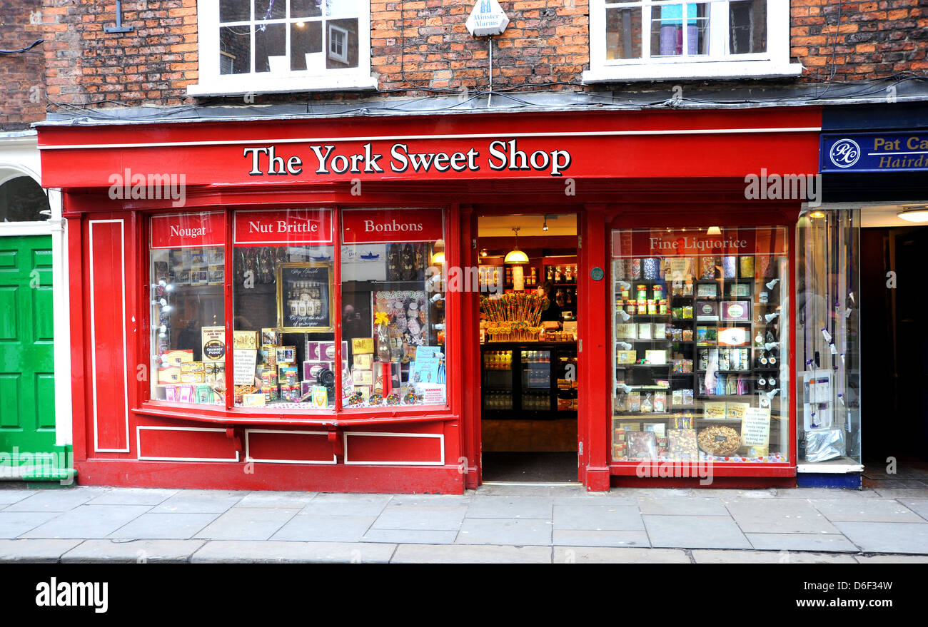La York negozio di dolci York Yorkshire Regno Unito Foto Stock