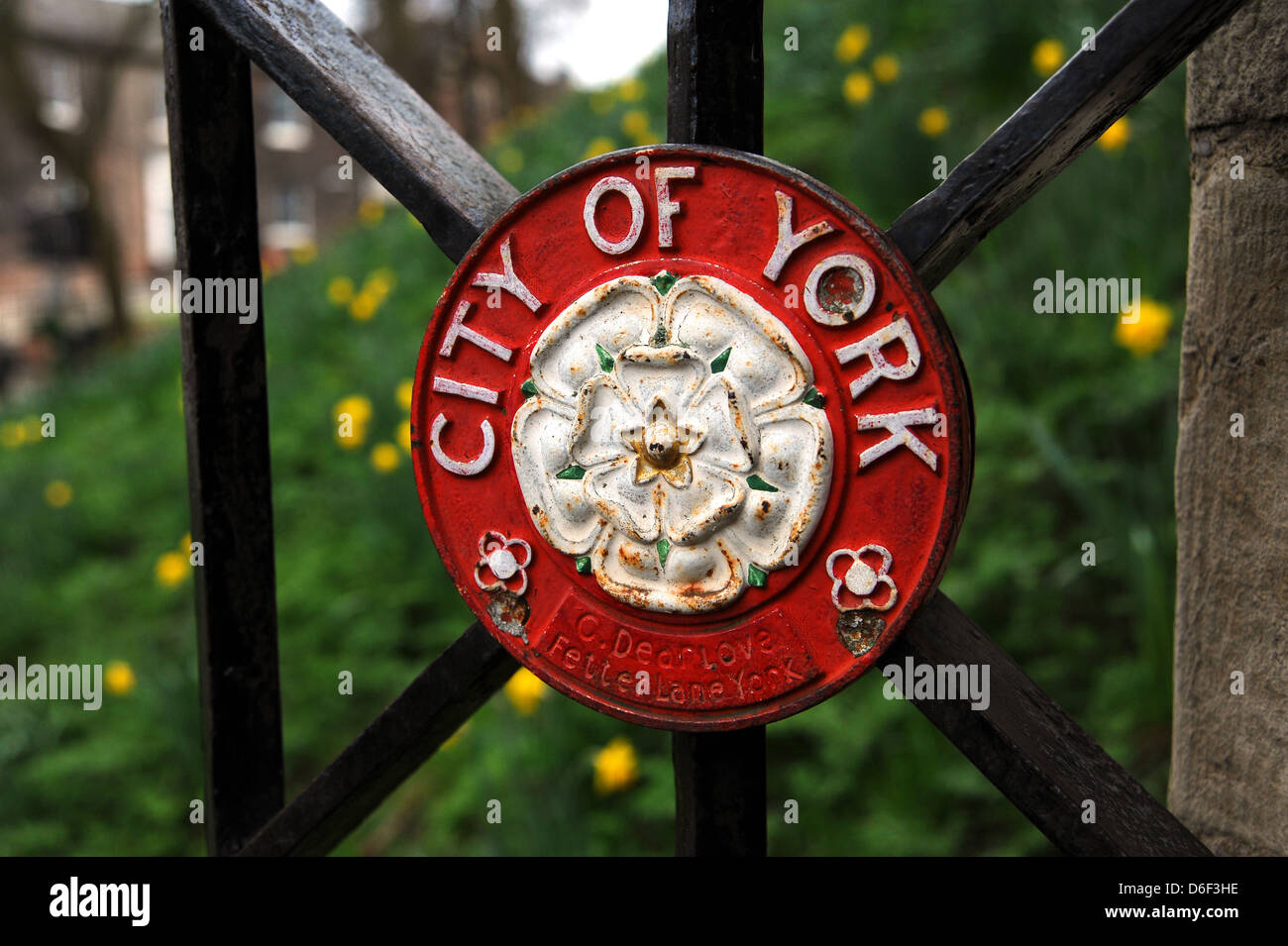Città di York emblema Yorkshire Regno Unito Foto Stock