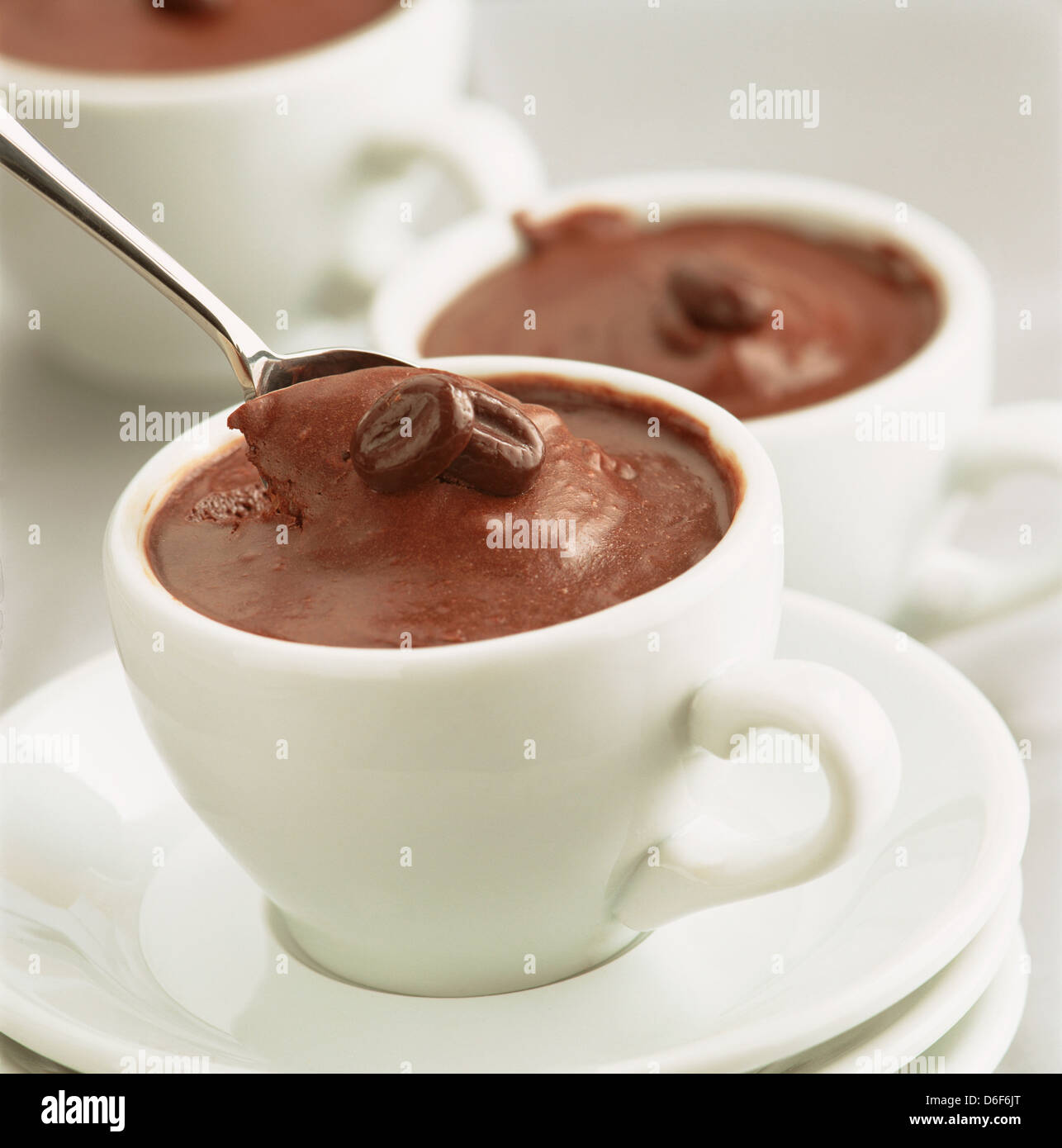 Mousse al cioccolato Foto Stock