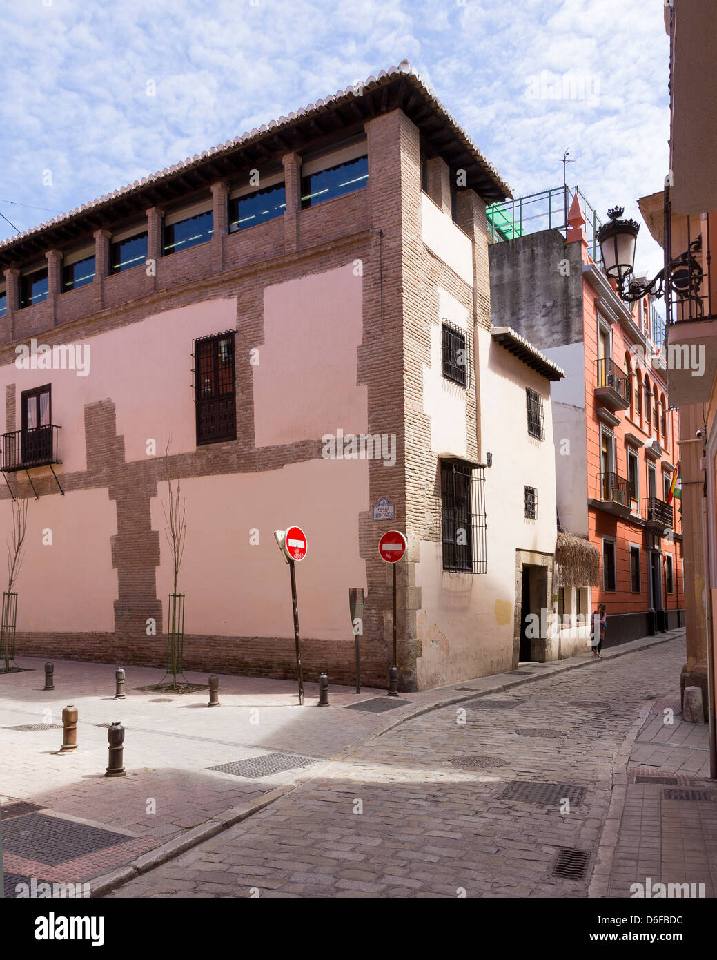 Casa de los Girones, architettura musulmana in Realejo, il vecchio quartiere ebraico di Granada Foto Stock