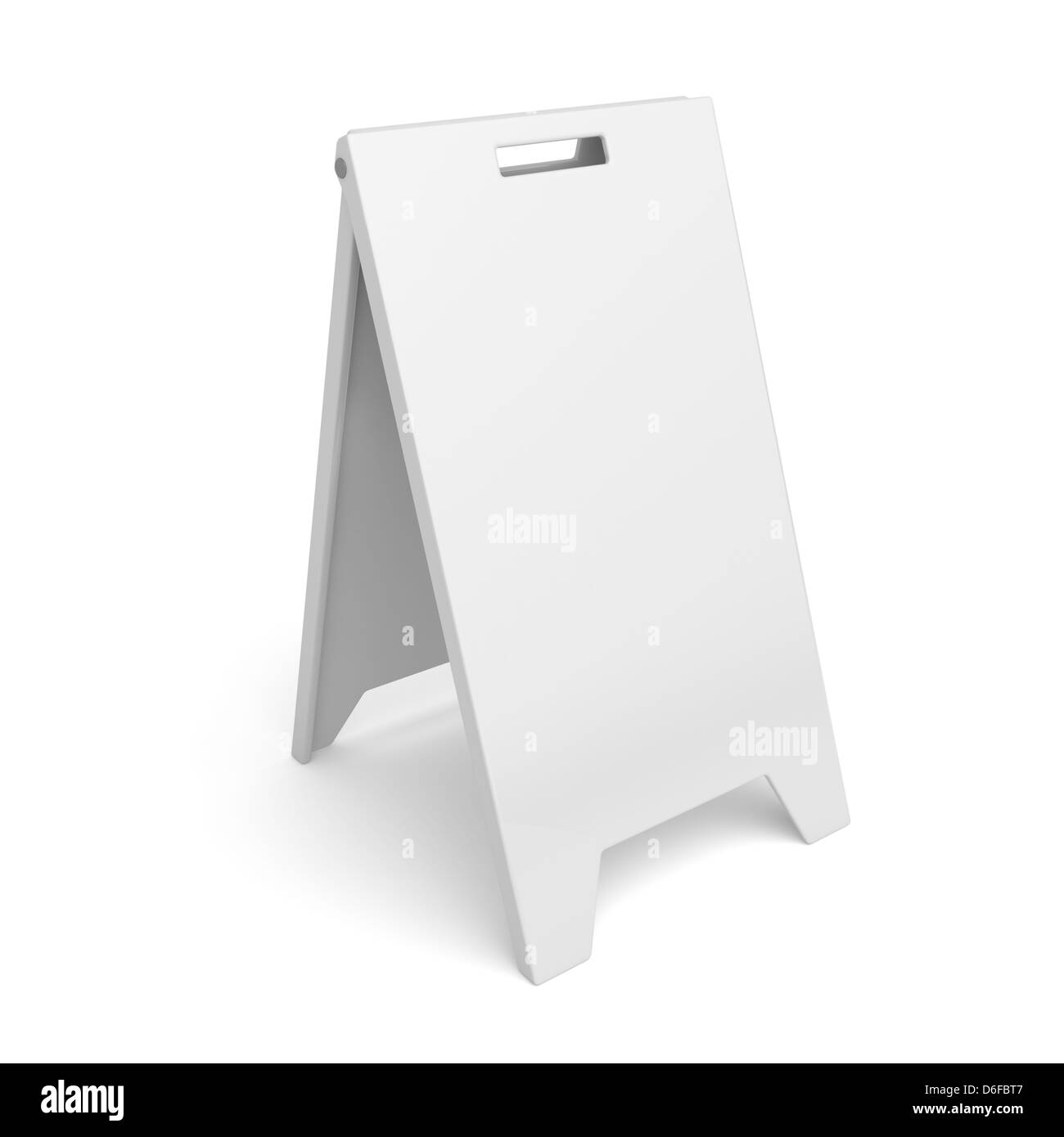 Bianco pubblicità stand su sfondo bianco Foto Stock Bianco pubblicità stand su sfondo bianco Foto Stock