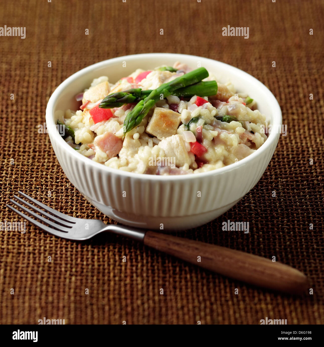 Risotto con pollo Foto Stock