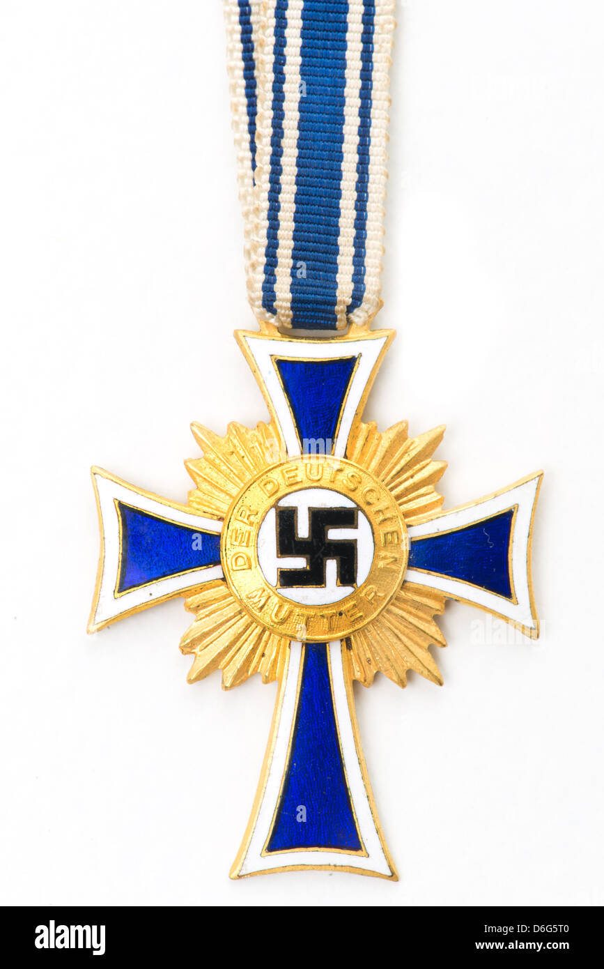 Un nazista tedesco Croce di onorare la madre tedesca medal - gold award. Foto Stock