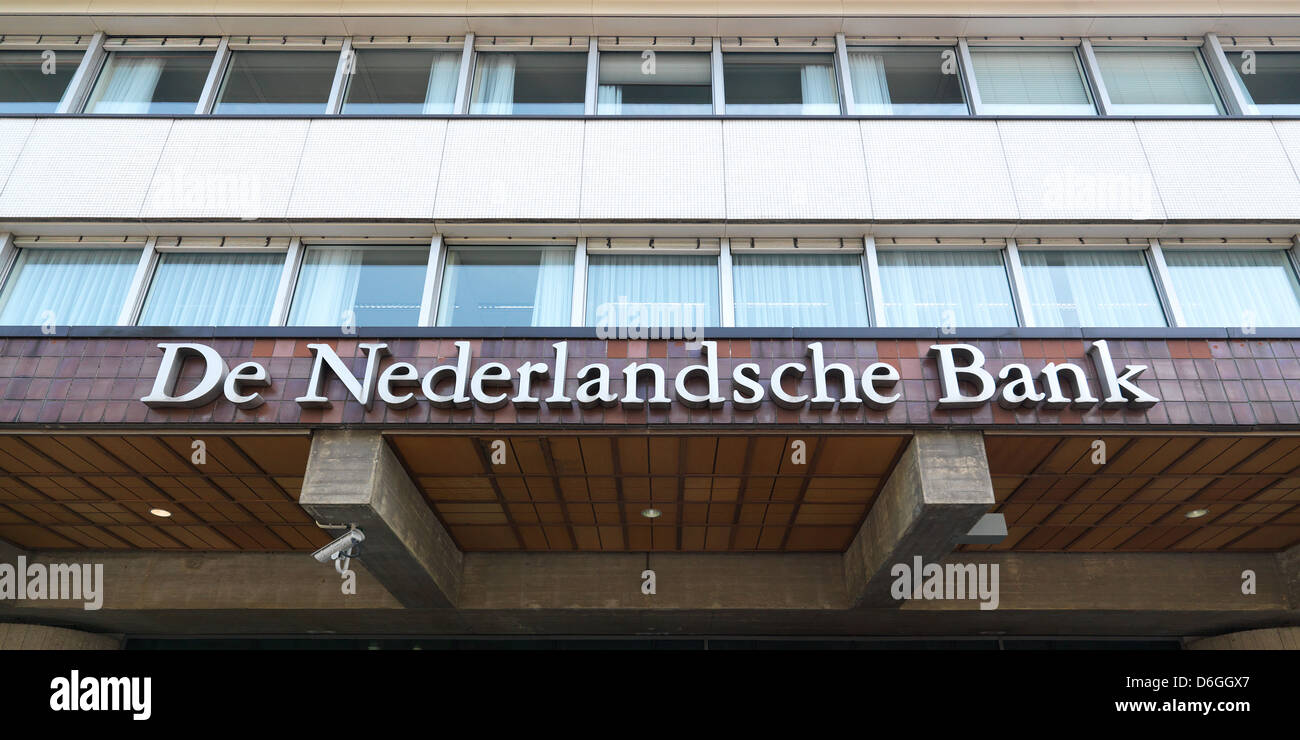 Amsterdam, Paesi Bassi, guarda la De Nederlandsche Bank NV, DNB Foto Stock