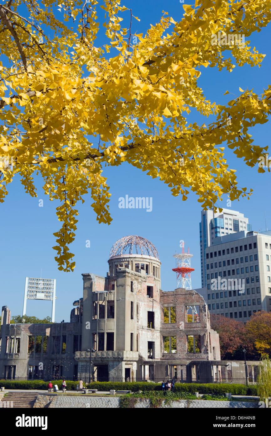 La Cupola della Bomba Atomica, Hiroshima, Prefettura di Hiroshima, Giappone, Asia Foto Stock