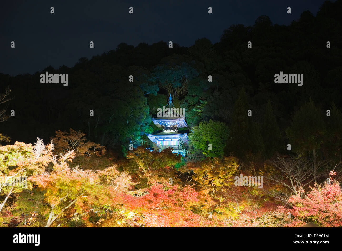 Fare Eikan (Eikando) tempio autunno illuminano, Kyoto, Giappone, Asia Foto Stock