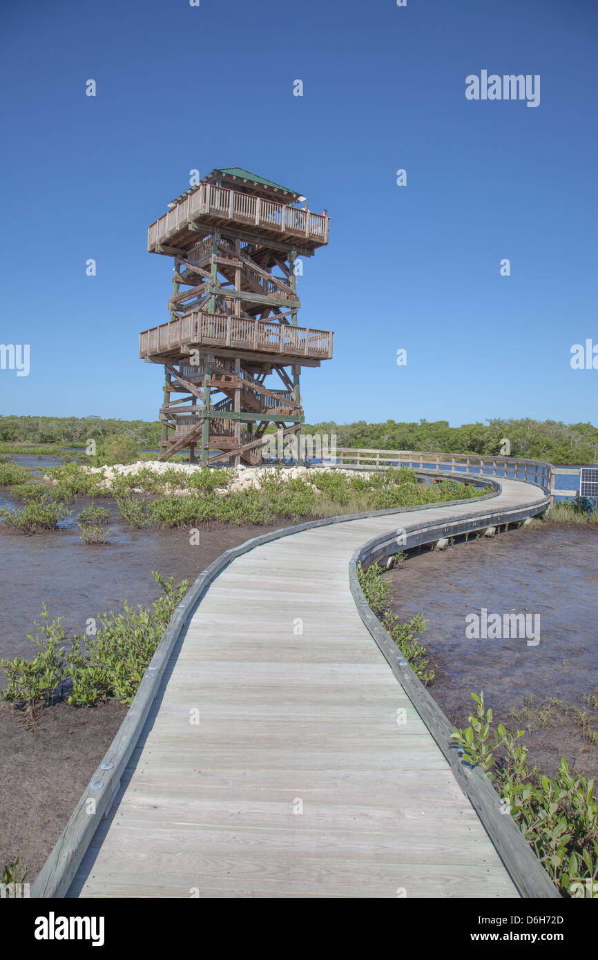 Casa San Valentino Robinson preservare Centro visite Parco Naturale e Boardwalk Northwest Bradenton Manatee County Florida Foto Stock