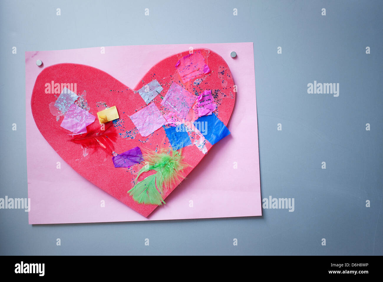 Per bambini illustrazione sulla porta del frigorifero Foto Stock