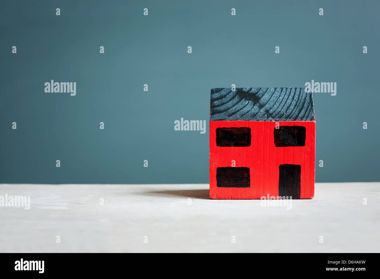 Modello di casa sul contatore Foto Stock