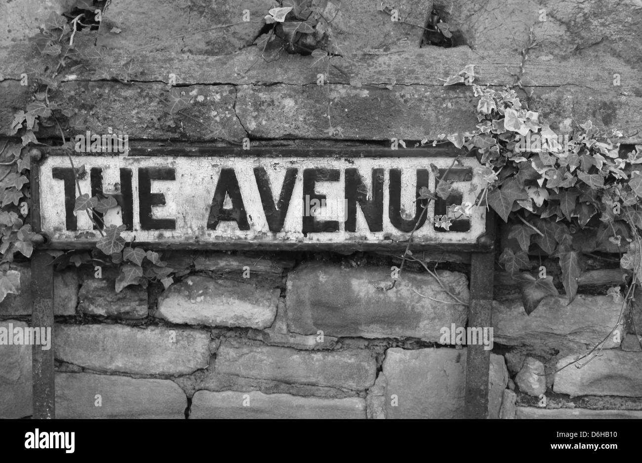 La Avenue road nome sign Foto Stock