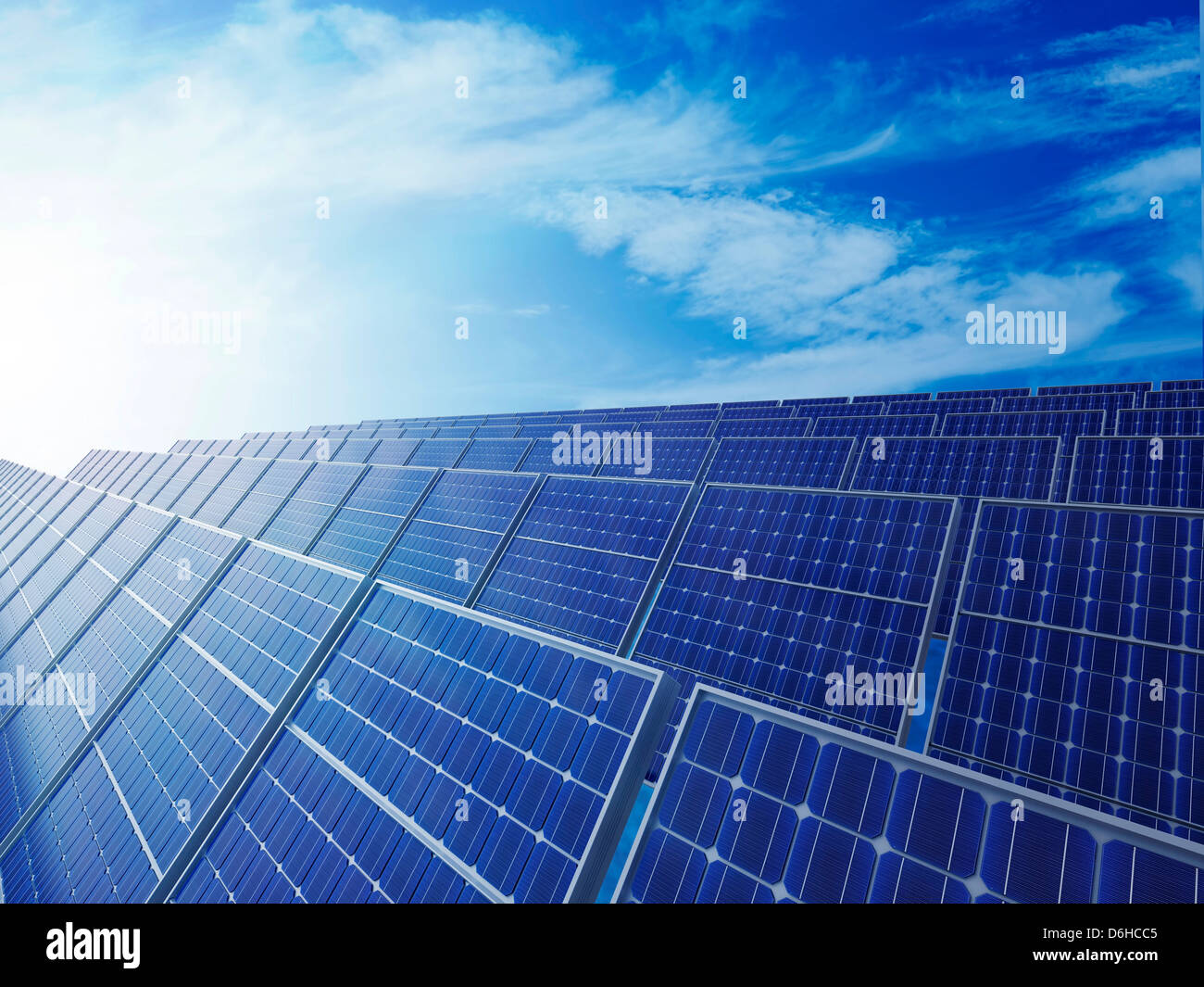 Energia solare, artwork Foto Stock