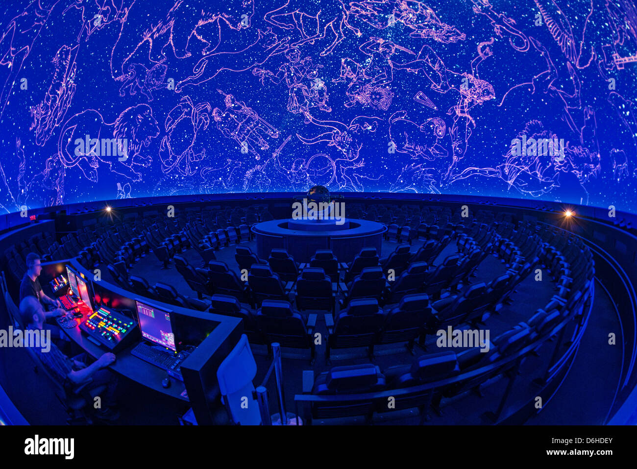 Montreal Planetarium, Olympic Park complesso, da architetti Cardin Ramirez Julien e Aedifica, Canada Foto Stock