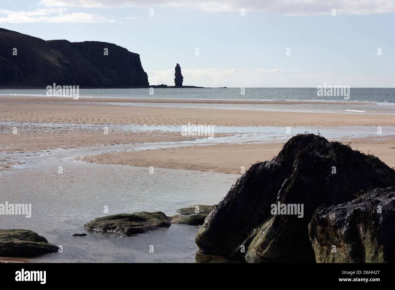 Scogliere e stack del mare Foto Stock