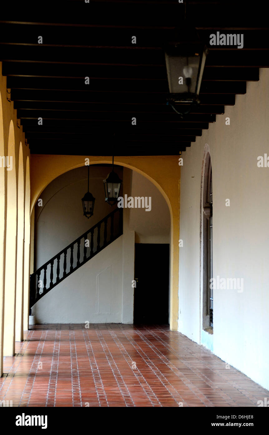 All'interno della caserma Ballaja nella vecchia San Juan, Puerto Rico Foto Stock