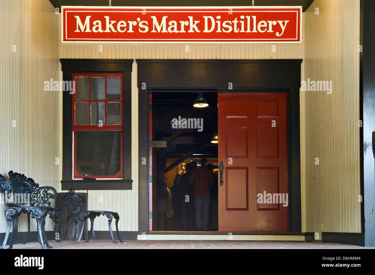 Ingresso Maker's Mark distilleria per i Borbone Trail Tour di Loreto, Kentucky Foto Stock