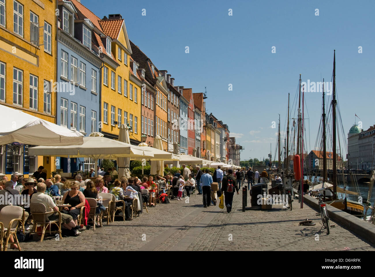 Nyhavn, Copenhagen, Danimarca Foto Stock