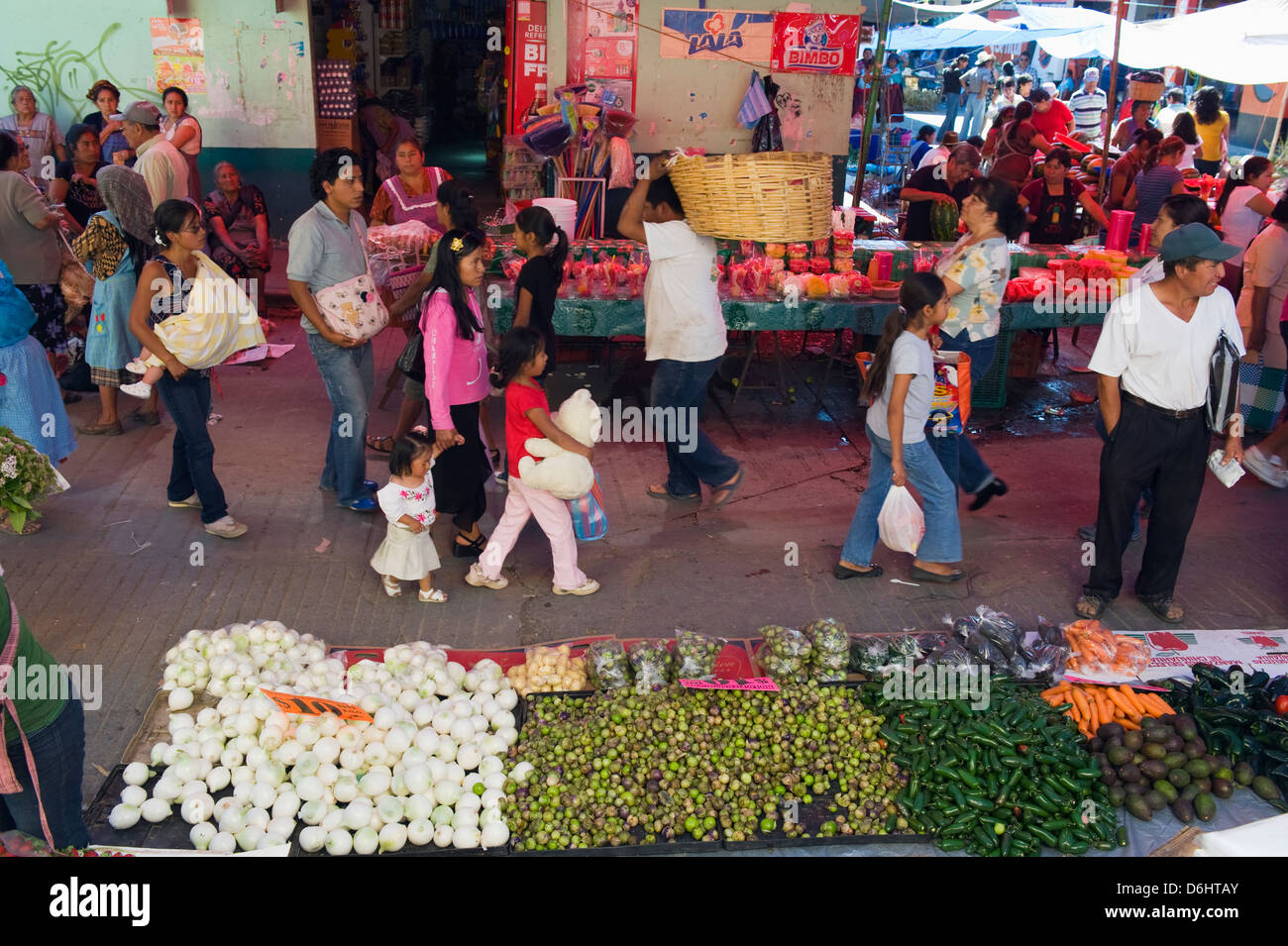 Tlacolula mercato domenicale, stato di Oaxaca, Messico, America del Nord Foto Stock