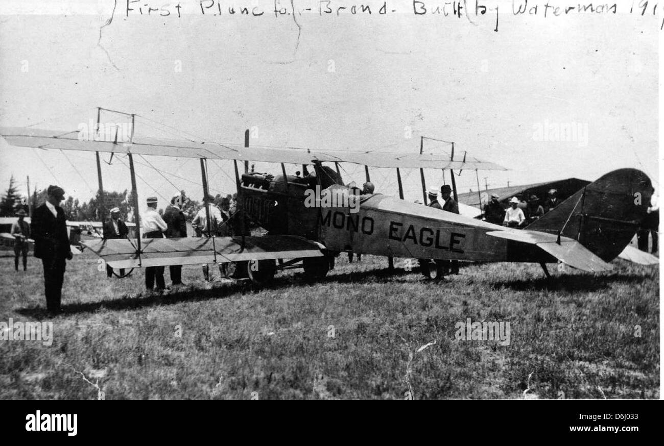 Il Mono Eagle, aereo numero 04-00005, è esposto al San Diego Air and Space Museum. Questo aereo ha un significato storico nello sviluppo della prima tecnologia aeronautica. Foto Stock