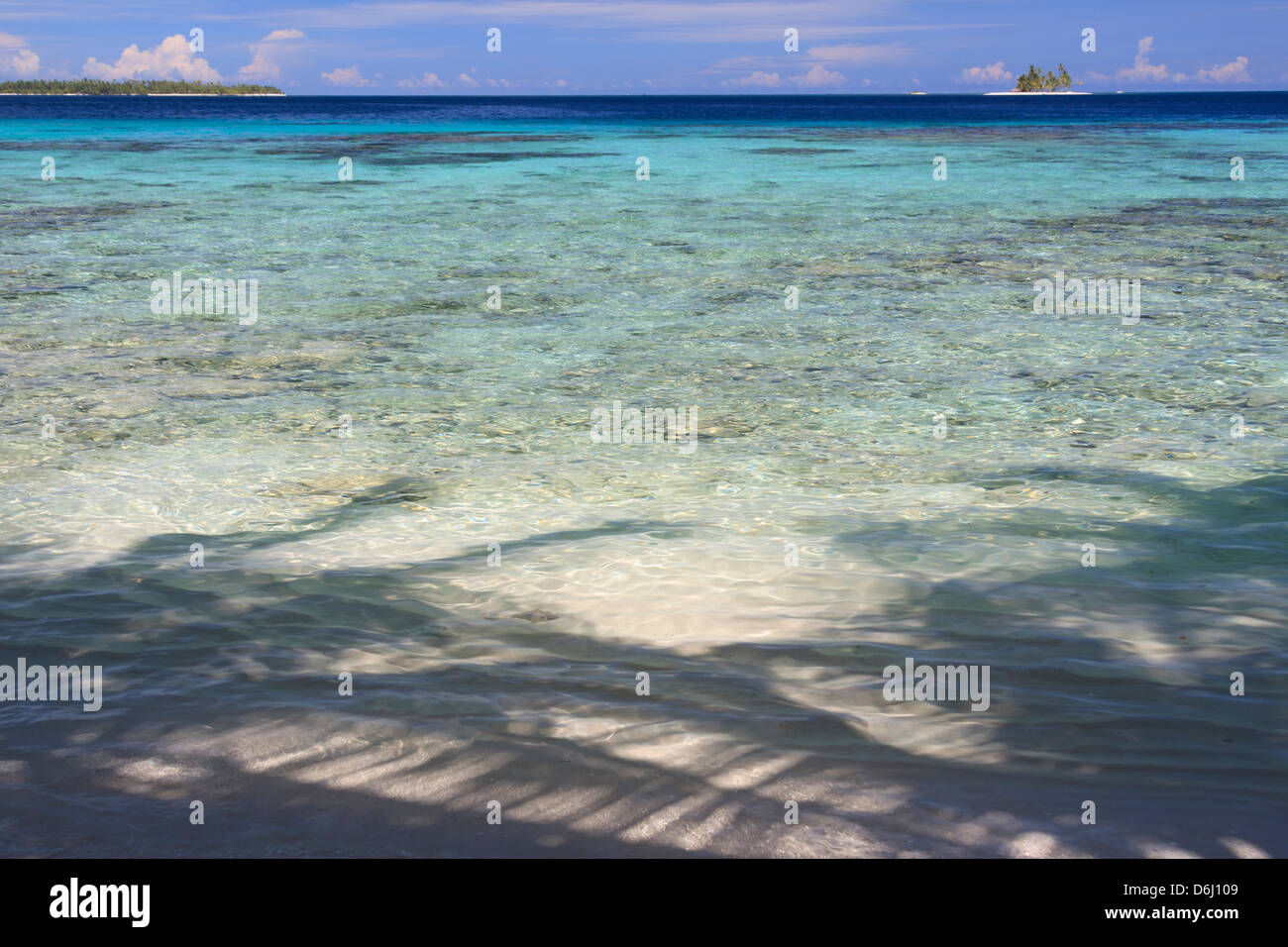 Acqua a Guna Yala, Panamá Foto Stock
