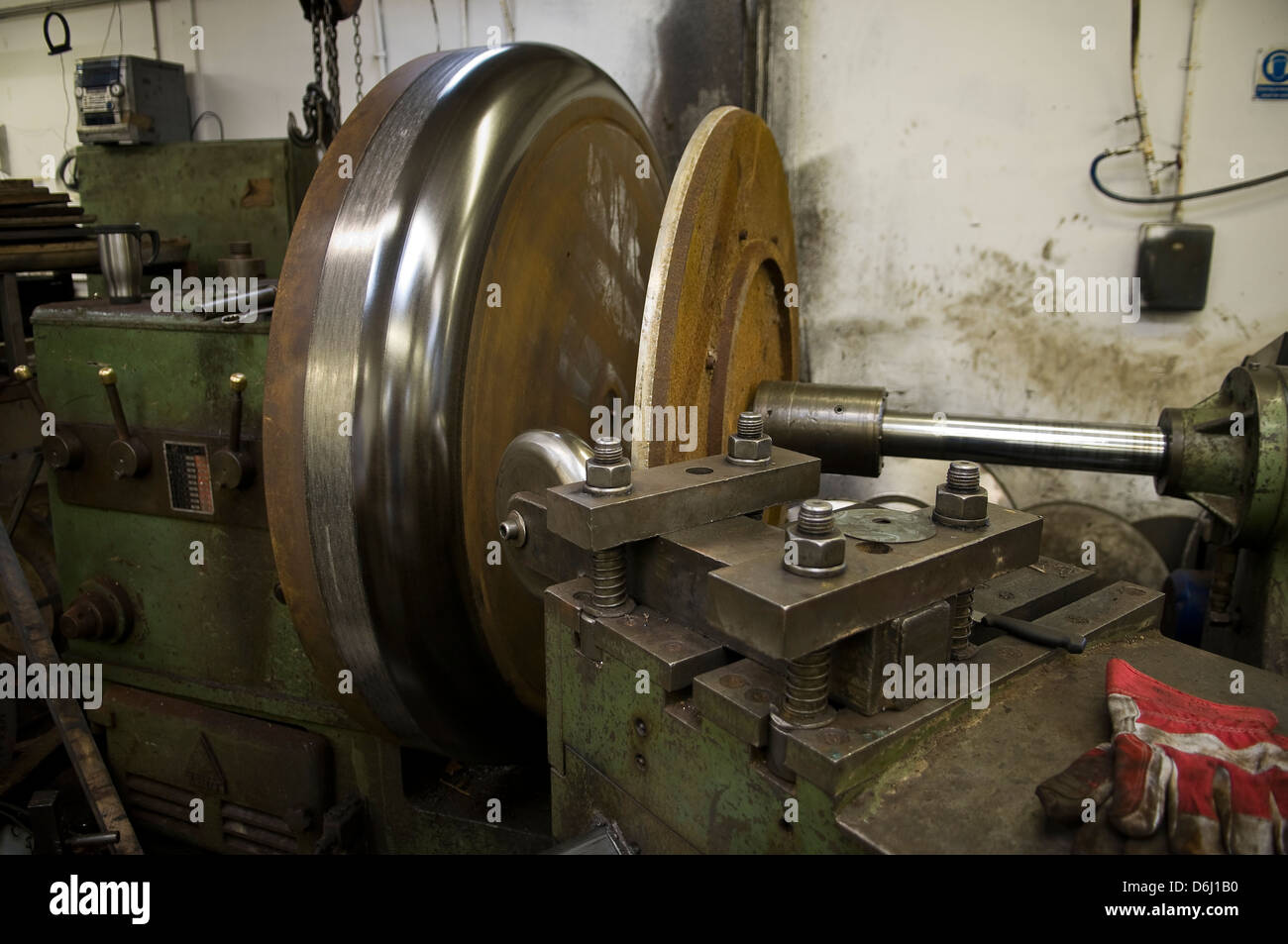 Tornio industriale ed ex per la metallizzazione processo di filatura Foto Stock