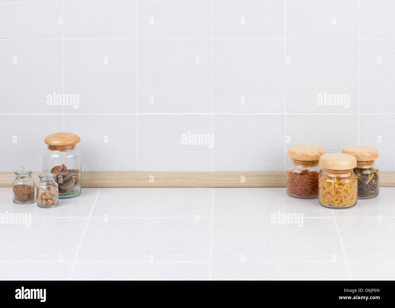 Lo spazio vuoto in cucina bella di mettere qualche testo o idea su di esso Foto Stock