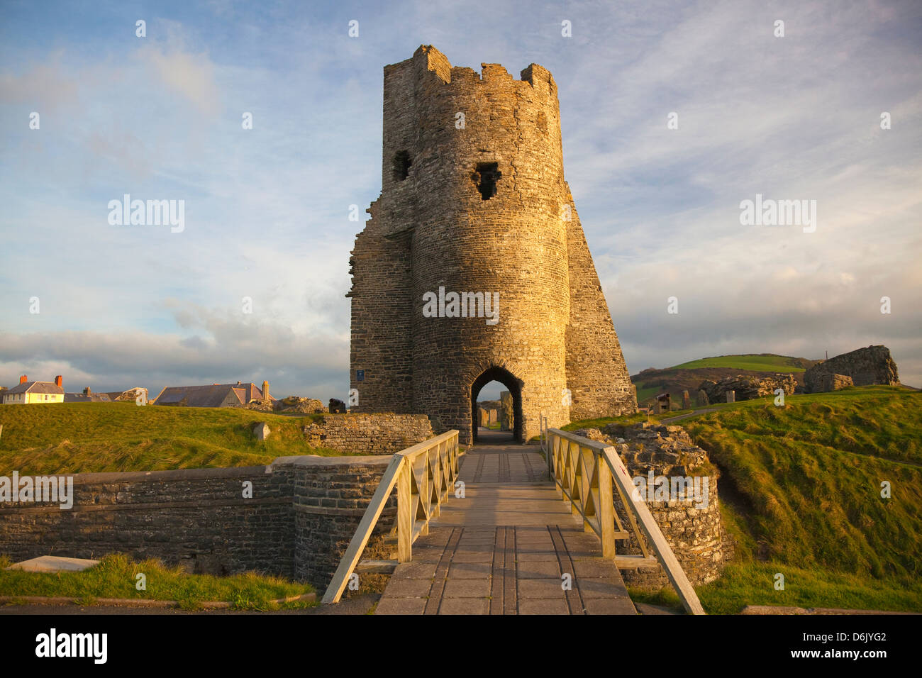 Aberystwyth Castle, Ceredigion, West Wales, Regno Unito, Europa Foto Stock