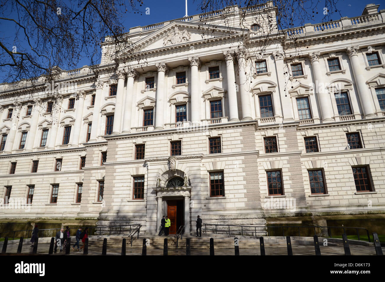HM Treasury in Horse Guards Road, Londra Foto Stock