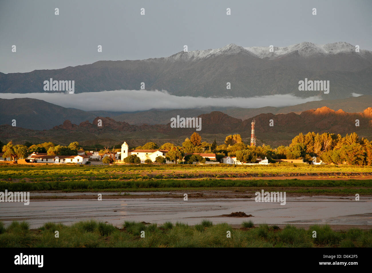 Vista su Molinos, Provincia di Salta, Argentina, Sud America Foto Stock