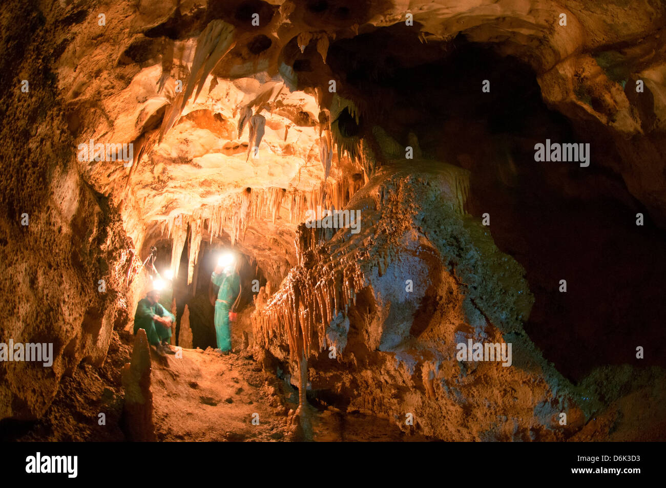 La grotta Peruyal nelle Asturie, Spagna. Foto Stock
