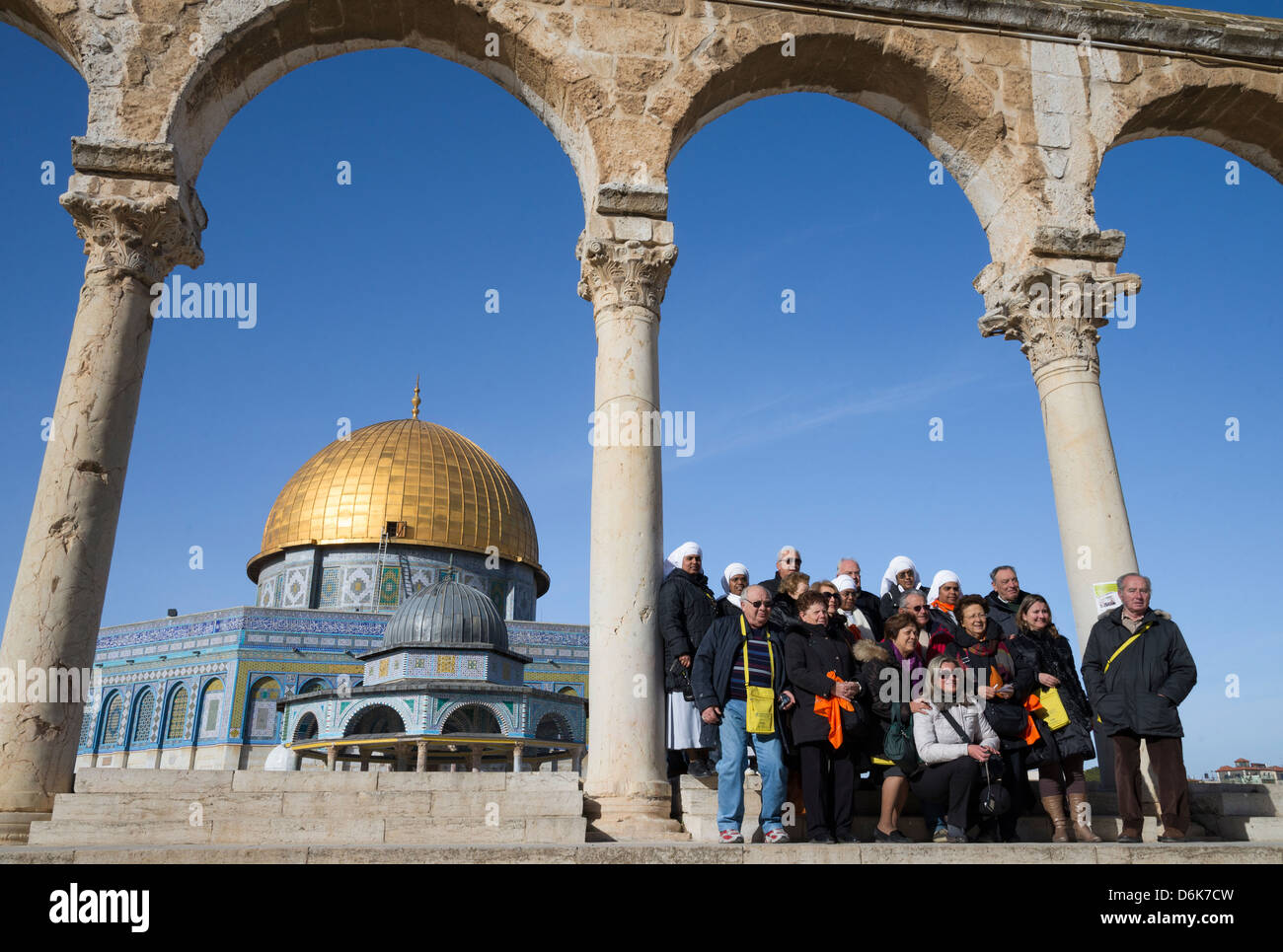 Cupola della roccia. Gerusalemme la città vecchia. Israele. Foto Stock