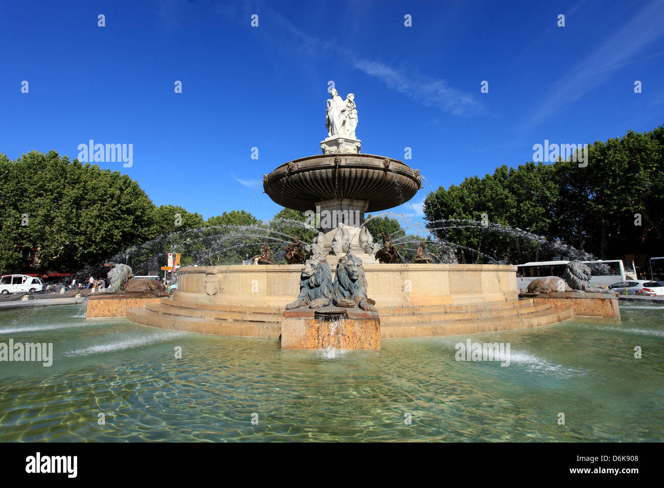 La Place Charles de Gaulle in Aix en Provence Foto Stock