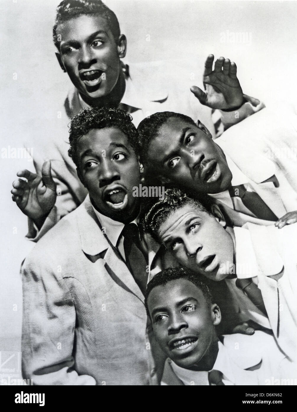 I cinque rasi foto promozionale di noi doo-wop gruppo vocale circa 1956 Foto Stock