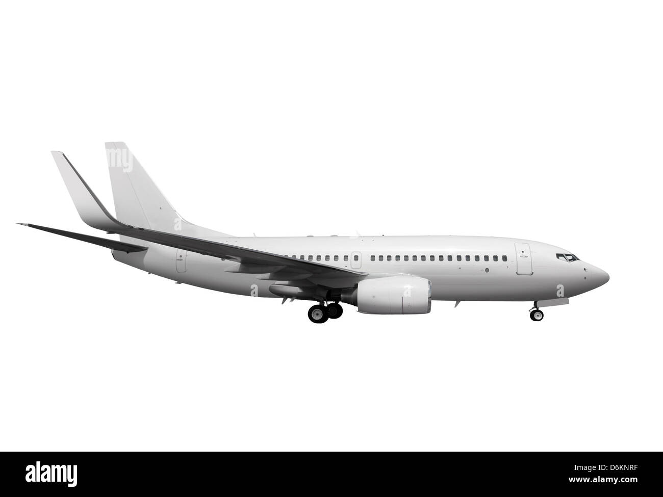 Commerciale piano bianco su sfondo bianco con il percorso Foto Stock