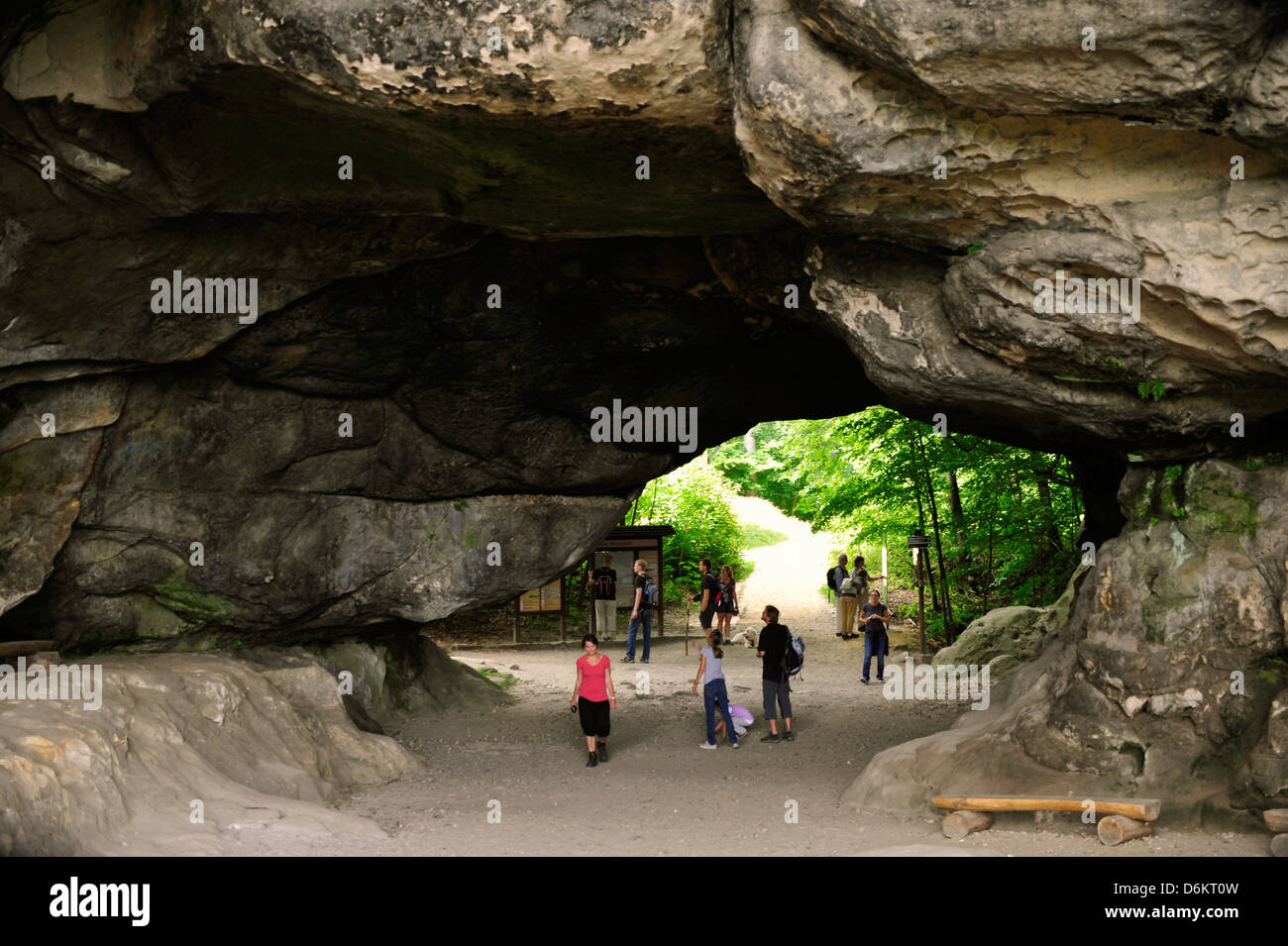 Kuhstall-Höhle, Svizzera Sassone, Deutschland. Foto Stock