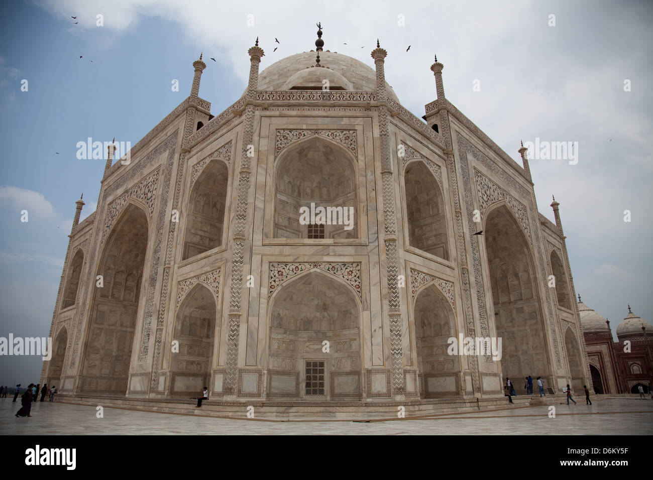 Taj Mahal visto da sud ovest Foto Stock