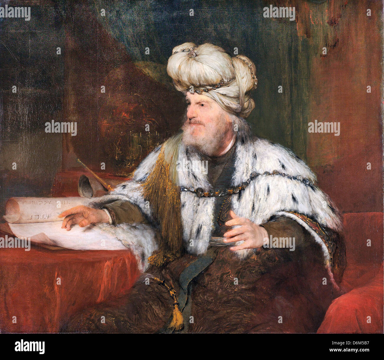 Aert De Gelder, il re Davide. circa 1683. Olio su tela. Rijksmuseum Amsterdam Foto Stock