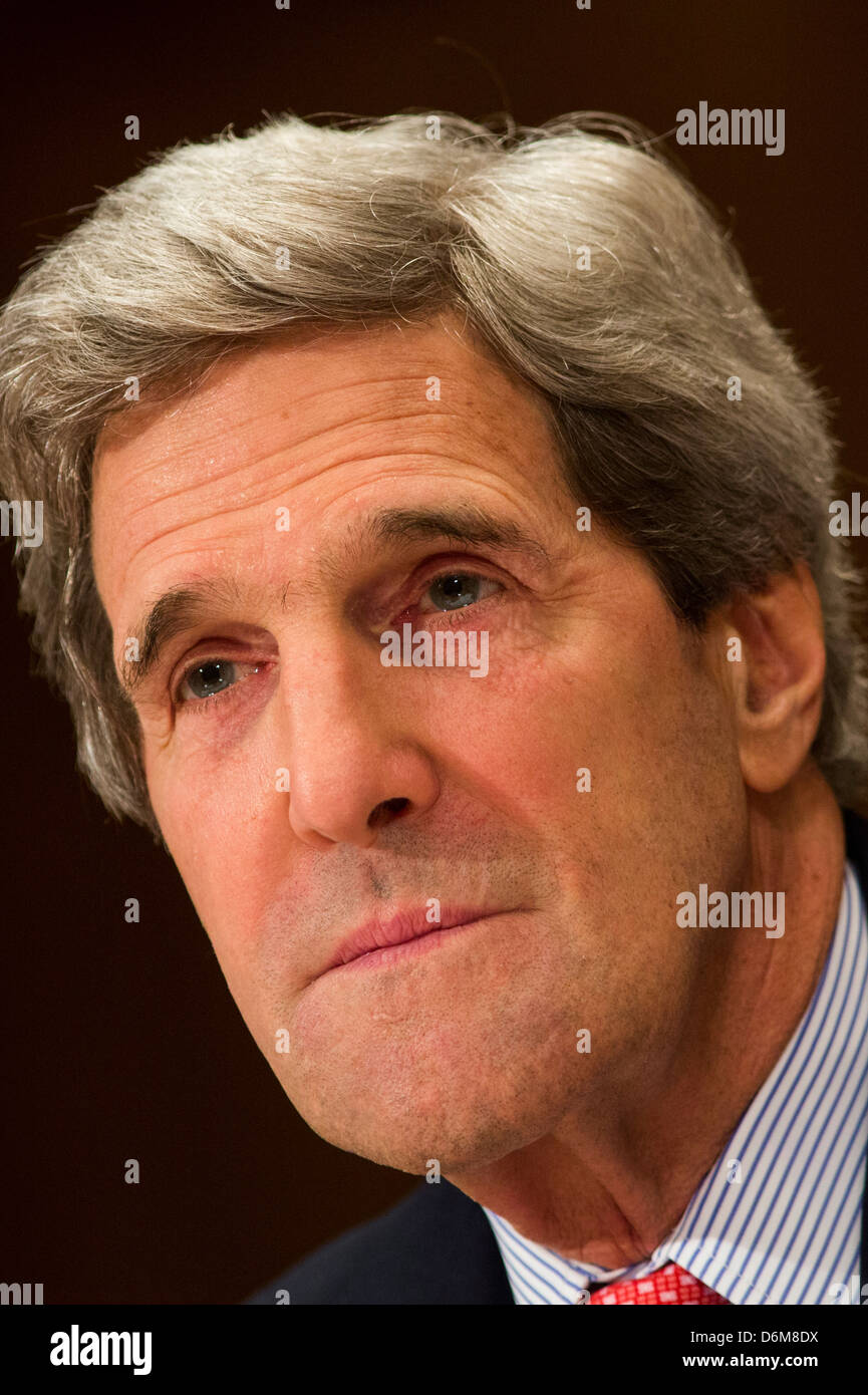 Stati Uniti Segretario di Stato John Kerry. Foto Stock