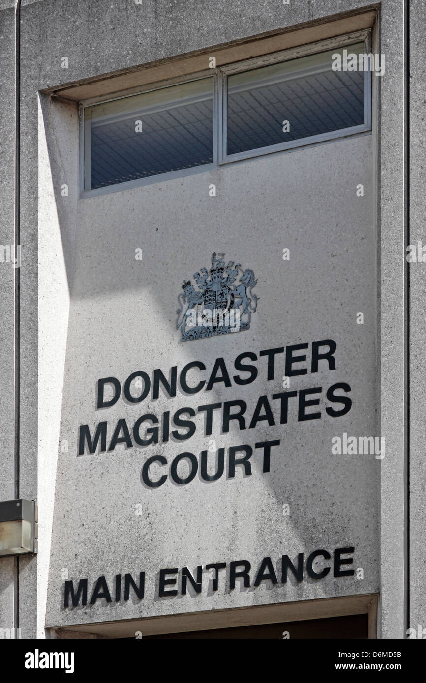 Doncaster Magistrates Court Foto Stock