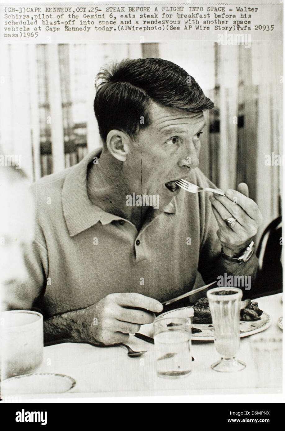 Wally Schirra Collection Foto Stock