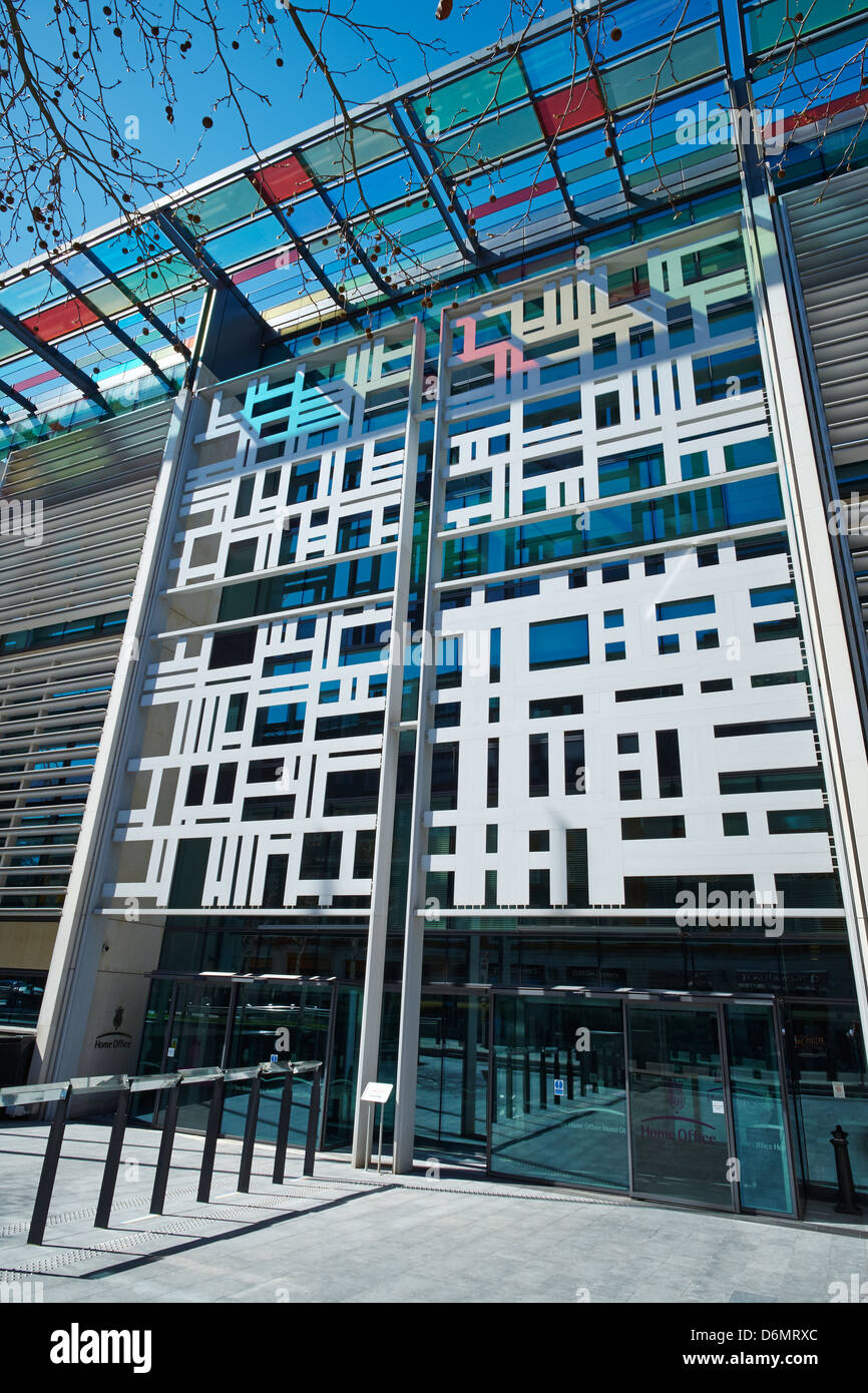 Home ufficio edificio Marsham Street Westminster London REGNO UNITO Foto Stock