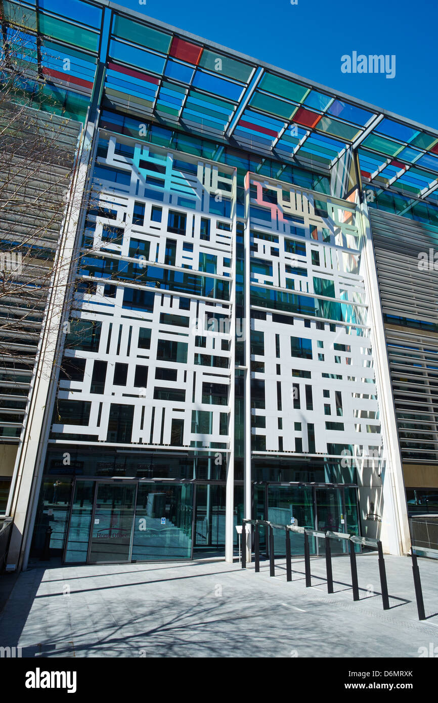 Home ufficio edificio Marsham Street Westminster London REGNO UNITO Foto Stock