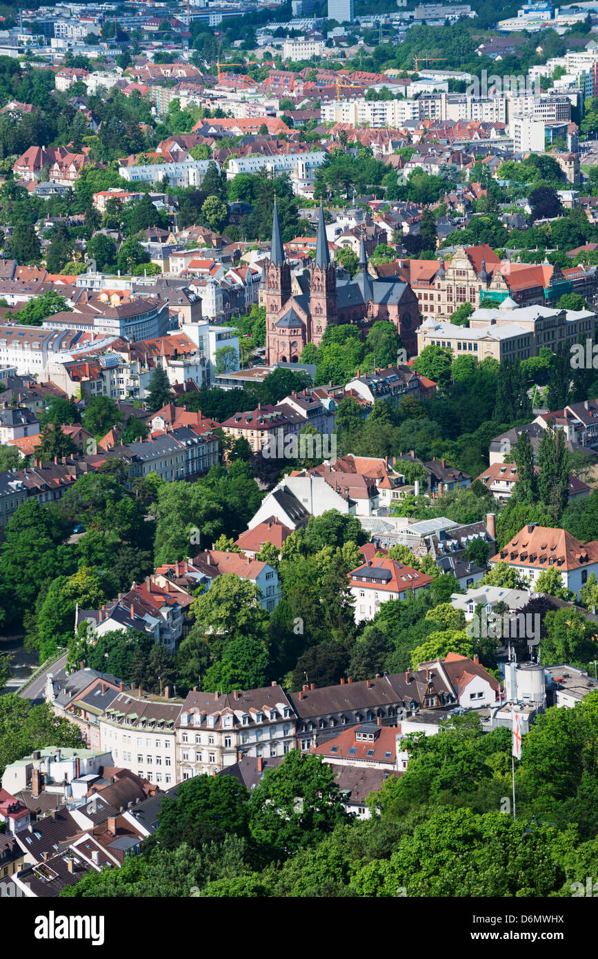 Vista di Friburgo, Baden-Württemberg, Germania, Europa Foto Stock