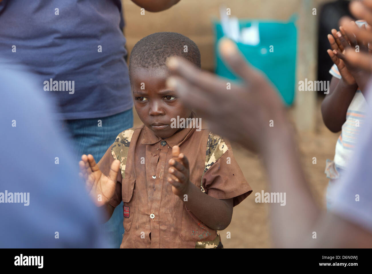 Kakuma, Kenya, Waldorfpaedagogik nel campo di rifugiati di Kakuma Foto Stock